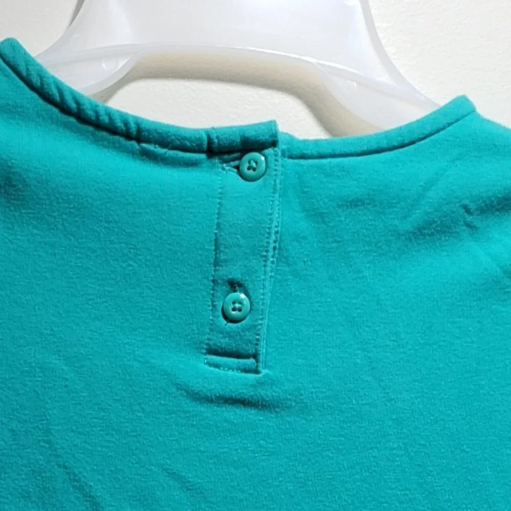 Gymboree Girls’ Size 8 Colorful Long Sleeve Dress – Button Back Design